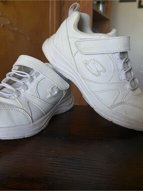 Skechers Kids White Hook-and-Loop Athletic Sneakers